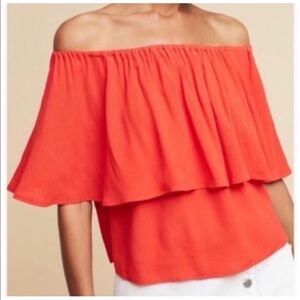Anthropologie off the shoulder top